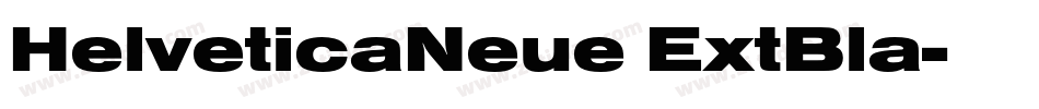 HelveticaNeue ExtBla字体转换